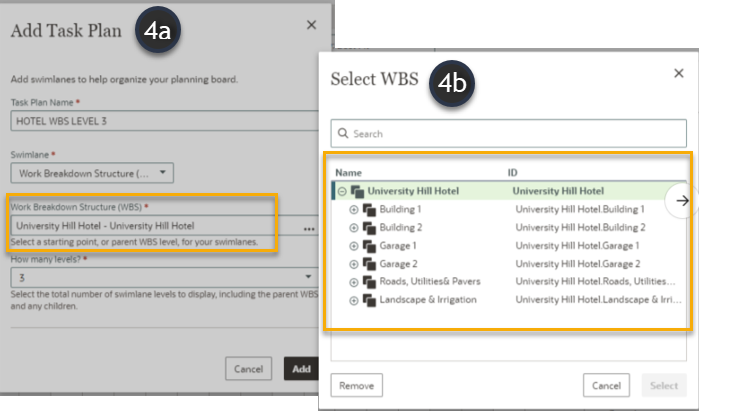 Create a Task Plan with WBS Screenshot